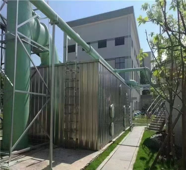 室外除臭设备安装现场